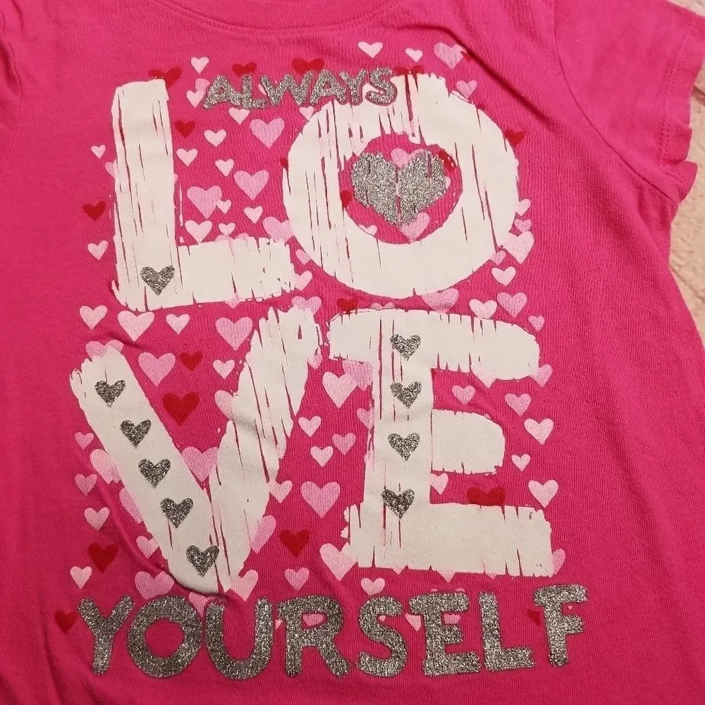 Children's Place Love Valentines shirt S 5/6